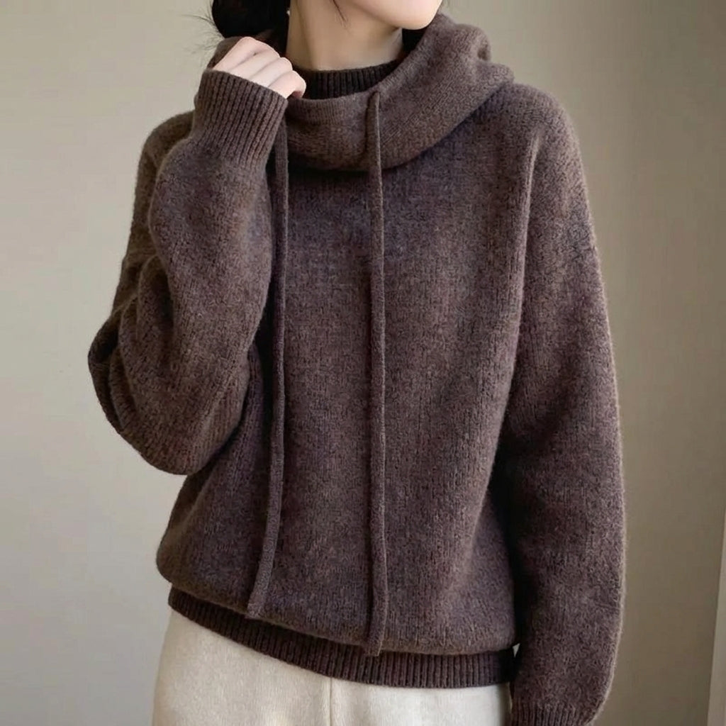 Women’s Merino Wool Hoodie with Hood – Relaxed Fit