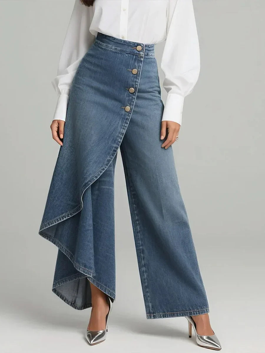 Baggy Jeans Vintage High Waist Wide Leg Denim Pants
