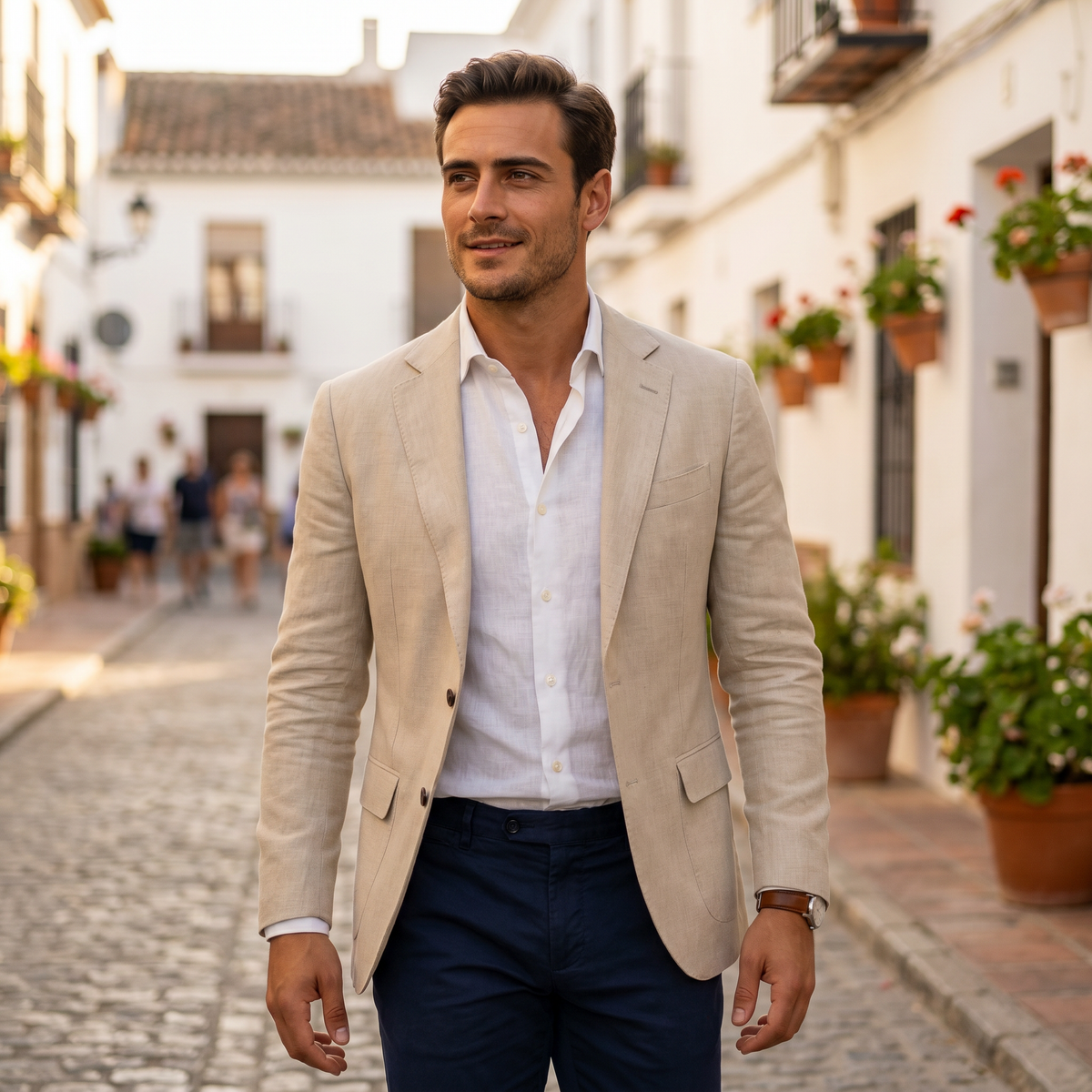 Men’s Lightweight Smart Casual Single-Breasted Blazer