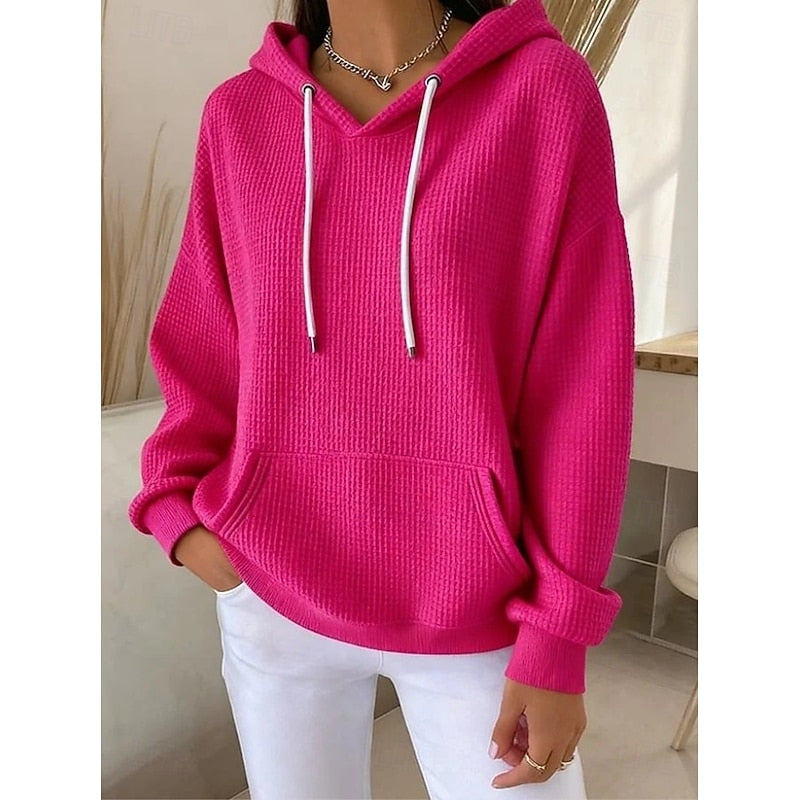 Women’s Oversized Hooded Sweatshirt with Drawstring