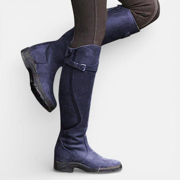 Women's High-Top Orthopedic Boots with Buckles