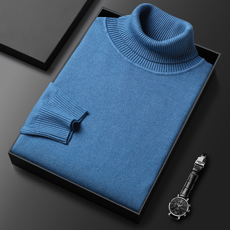 Soft Winter Turtleneck Sweater with Tailored Details