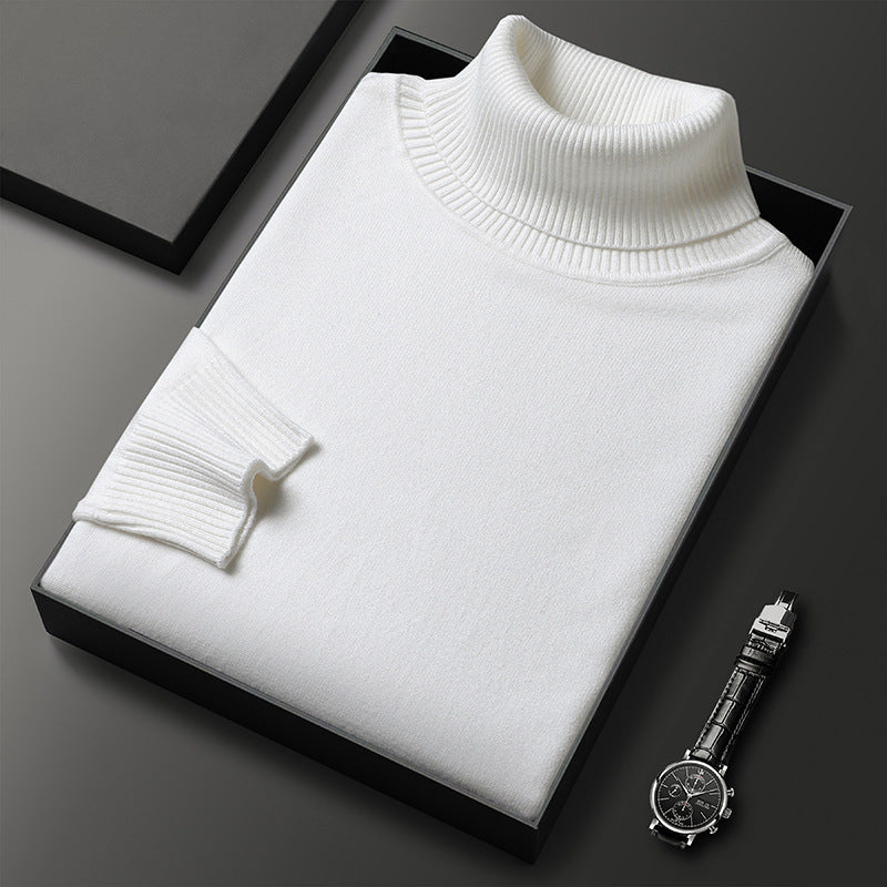 Soft Winter Turtleneck Sweater with Tailored Details