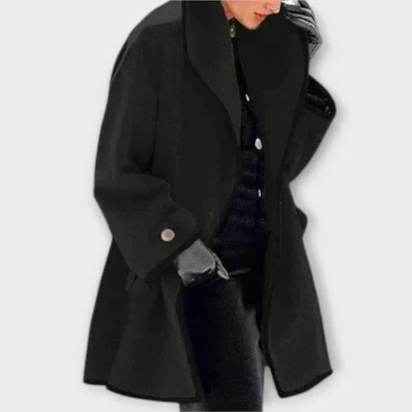 Women's Tailored Trench Coat with Contrast Details